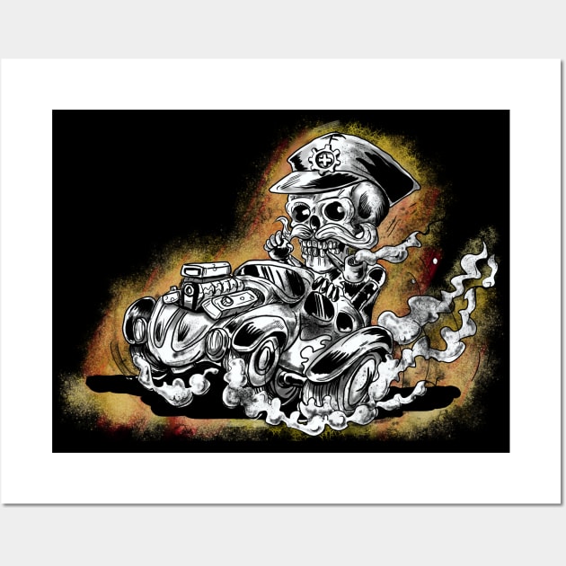 Mess and Noise Racer Wall Art by silentrob668